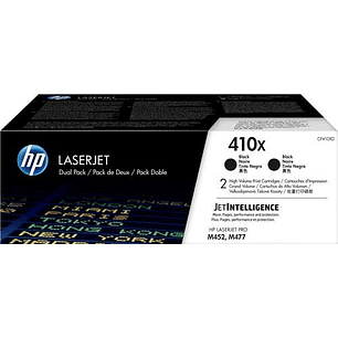 HP CF410X Negro Pack de 2 Cartuchos de Toner Originales - 410X