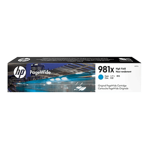 HP 981X Cyan Cartucho de Tinta Original - L0R09A