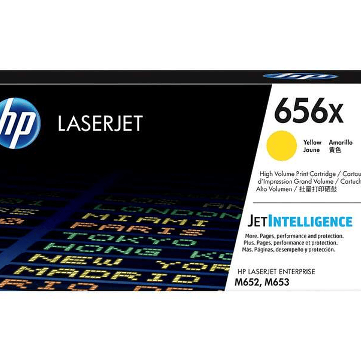 HP CF462X Amarillo Cartucho de Toner Original - 656X 1