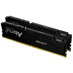 Kingston Fury Beast Memoria RAM DDR5 6000Mts 32GB (2 x 16 GB) 1.35V CL30 DIMM