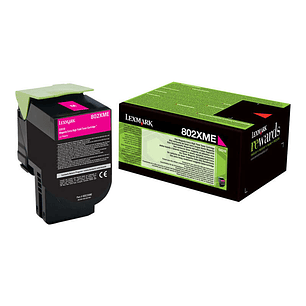 Lexmark CX510 Magenta Cartucho de Toner Original - 80C2XM0/80C2XME/80C0X30/802XM
