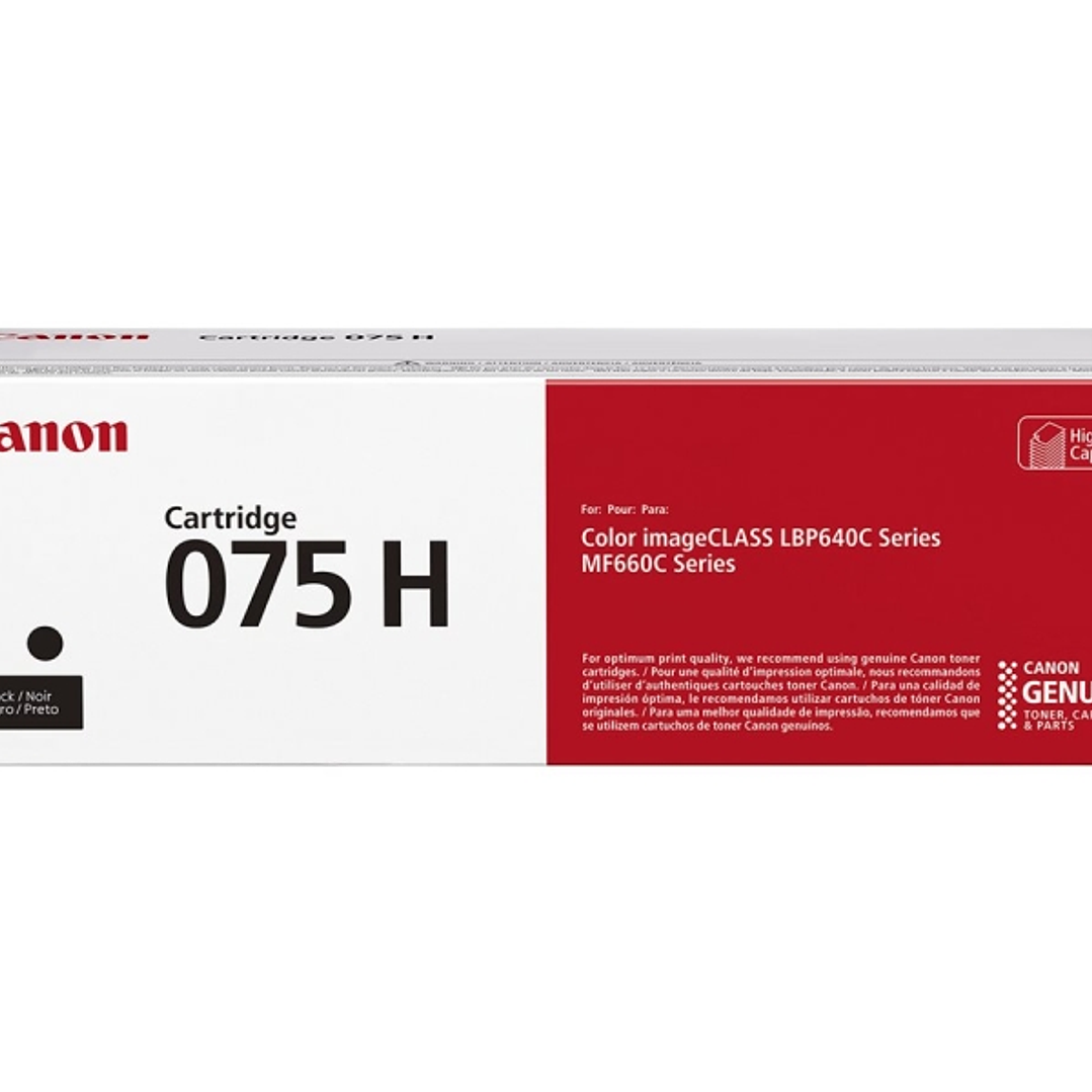 Canon 075H Negro Cartucho de Toner Original - 6369C002 1