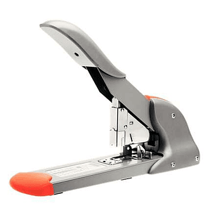 Rapid Fashion HD210 Grapadora de Gruesos - Hasta 210 Hojas - Grapado Cerrado - Para Grapas 23/8-24, 9/8-24 - Color Gris/Naranja