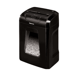Fellowes 12C Destructora de Papel Manual Corte en Particulas P-4 - Destruye hasta 12 Hojas - Capacidad de la Papelera 19L - Destruye Grapas y Tarjetas