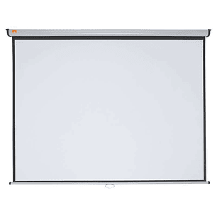 Nobo Pantalla Proyeccion Pared 2000x1513mm Blanca Mate 4:3 - Montaje en Pared o Techo - Carcasa Protectora - Alta Calidad de Proyeccion - Color Blanco