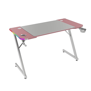 Mars Gaming MGD-X120RGB Mesa Gaming - Iluminacion ARGB con Mando - Soportes Auriculares y Bebidas - Alfombrilla XXL - Estructura Acero - 120x60x1.5cm 