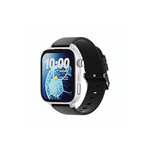 Savefamily Reloj Inteligente Infantil SaveWatch Plus 2 - Pantalla Amoled - Carcasa Blanca - Correa Silicona Negra