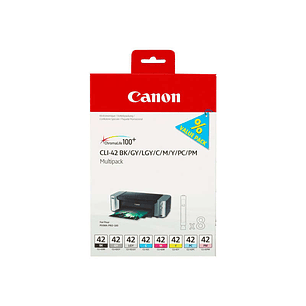 Canon CLI42 Pack de 8 Cartuchos de Tinta Originales - 6384B010