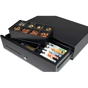 Safescan HD-5030 Cajon Portamonedas uso Intensivo - 8 Compartimentos para Monedas y Billetes - hasta 2 Millones de Aperturas - Micro Switch