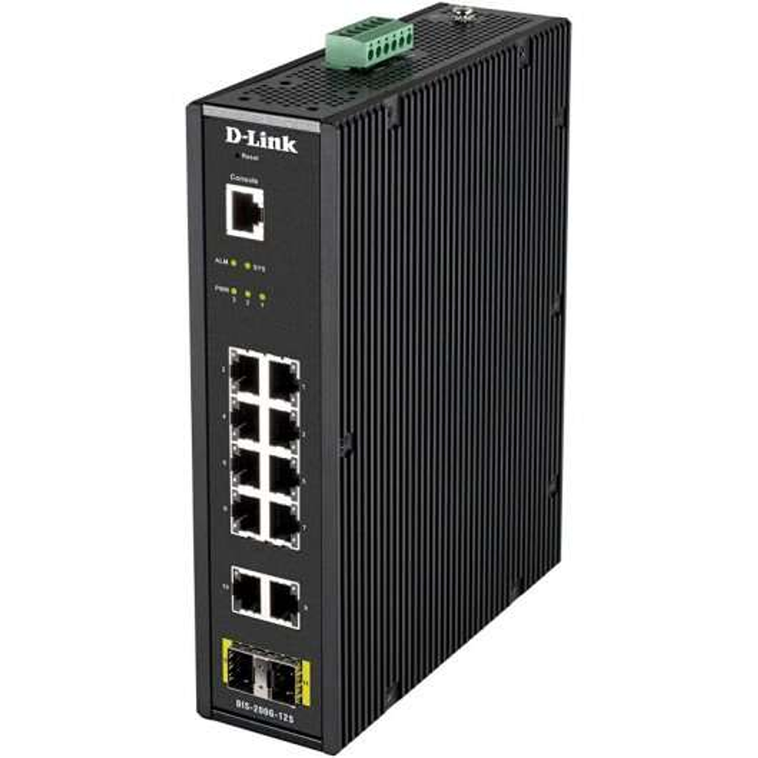 D-Link Switch Industrial 10 Puertos Gigabit + 2 SFP 1