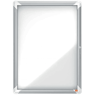 Nobo Vitrina Exteriores 4 Hojas A4 Superficie Blanca Magnetica 532x692x45mm Segura Aluminio