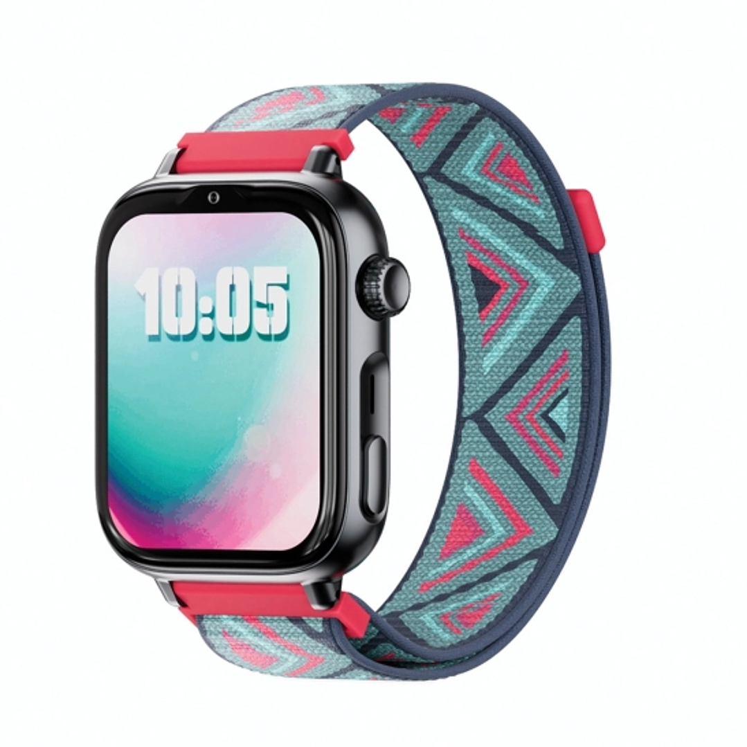 Savefamily Reloj Inteligente Infantil SaveWatch Plus 2 - Pantalla Amoled - Carcasa Negra - Correa Tela Tribeca 1