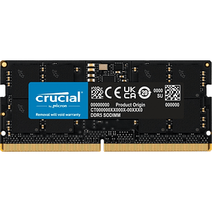 Crucial Memoria RAM DDR5 16GB 4800MHz CL40 SODIMM