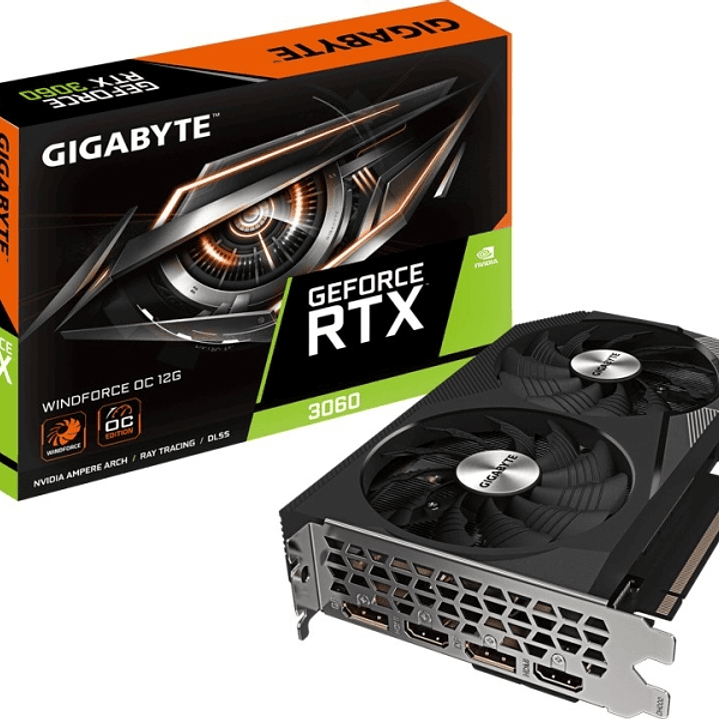 Gigabyte GeForce RTX 3060 Terjeta Grafica WINDFORCE OC 12GB GDDR6 1