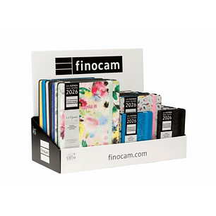 Finocam Minimal Design Expositor con 22 Agendas Minimal Surtidas Agendas Minimal Surtidas - Anual 2026 - Color Surtidos