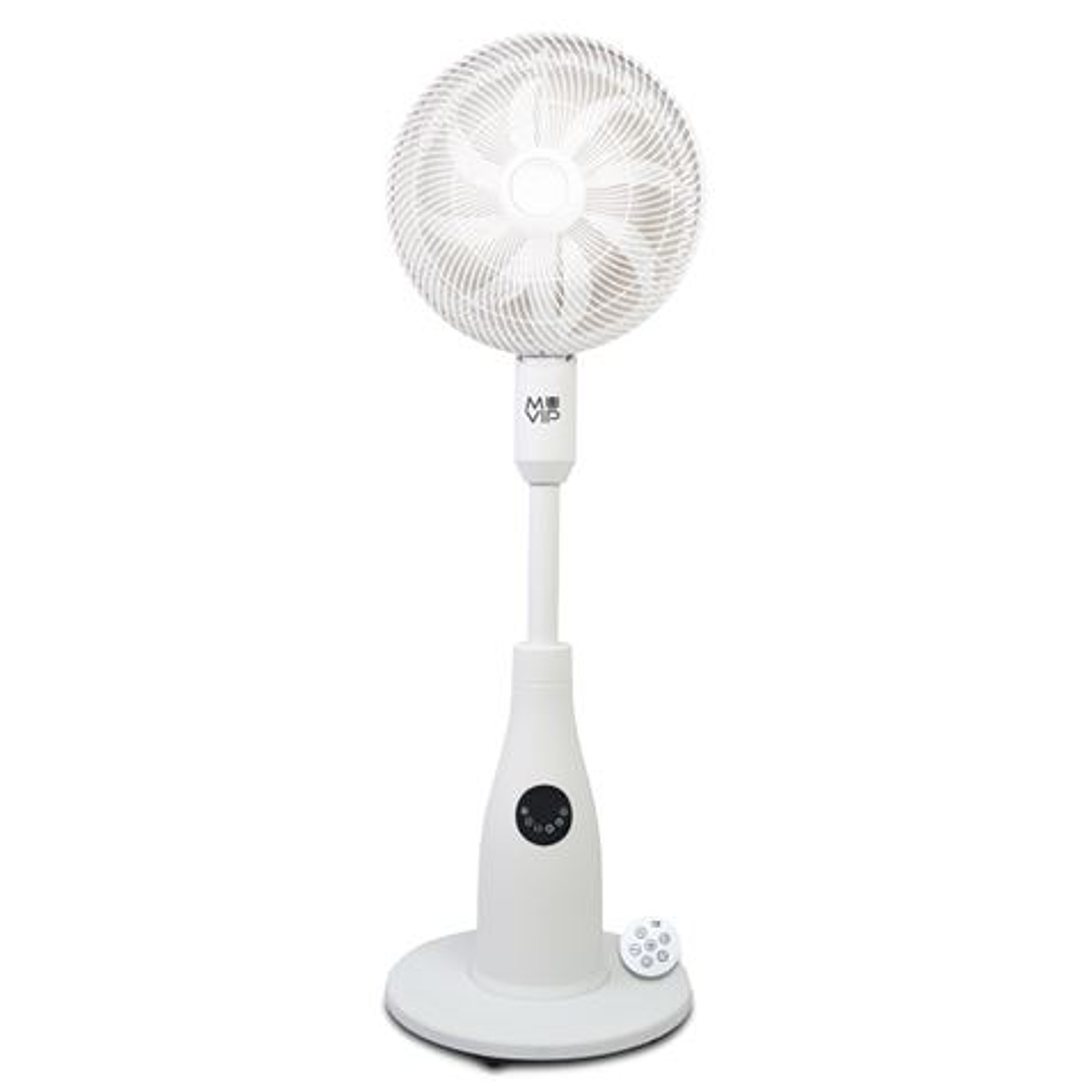Muvip Ventilador de Pie 80W 8 Aspas - 7 Velocidades - Nebulizador - Funcion de Oscilacion - Luz LED - Color Blanco 1