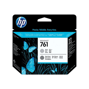 HP 761 Cabezal de Impresion Original - Gris y Gris Oscuro - CH647A