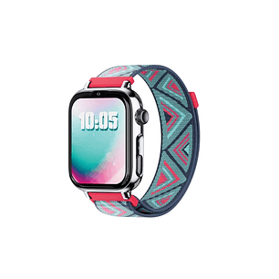 Savefamily Reloj Inteligente Infantil SaveWatch Plus 2 - Pantalla Amoled - Carcasa Plateada - Correa Tela Tribeca