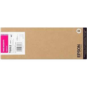 Epson T6063 Magenta Vivido Cartucho de Tinta Original - C13T606300