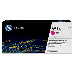 HP CE343A Magenta Cartucho de Toner Original - 651A