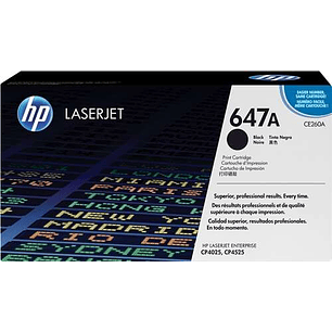 HP CE260A Negro Cartucho de Toner Original - 647A