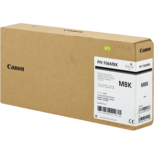 Canon PFI706 Negro Mate Cartucho de Tinta Original - 6680B001