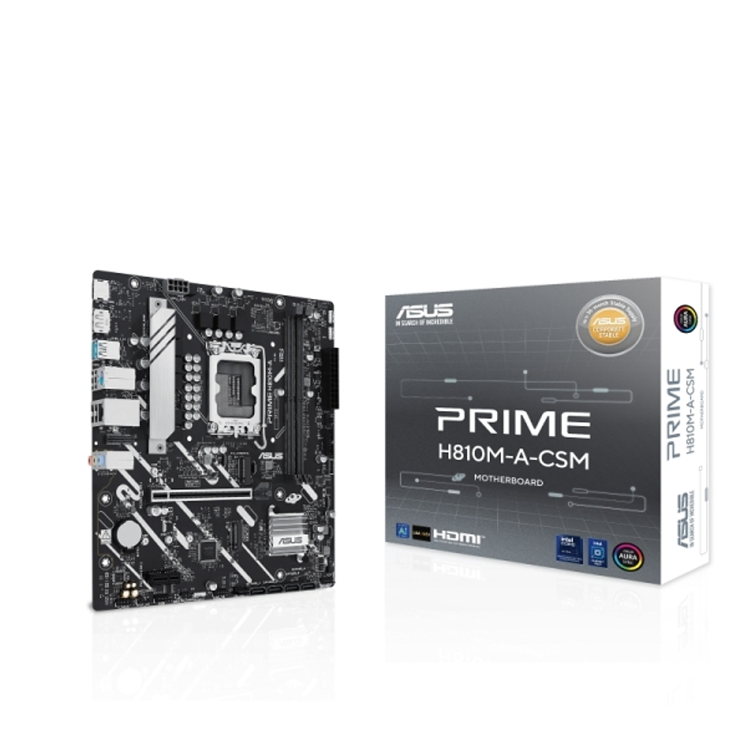 Asus Prime H810M-A-CSM Placa Base 2x DDR5, M.2, PCIe 4.0, Sata III, MicroATX 1
