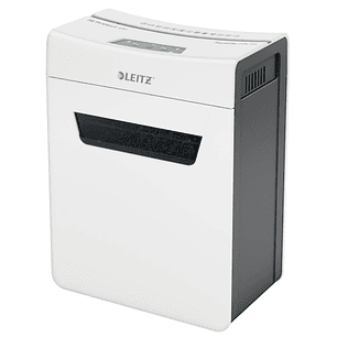 Leitz IQ Protect Premium 4M Destructora de Papel Manual Micro Corte P-5 - Destruye hasta 4 Hojas - Ultrasilenciosa - Papelera de 14L - Color Blanco/Gr