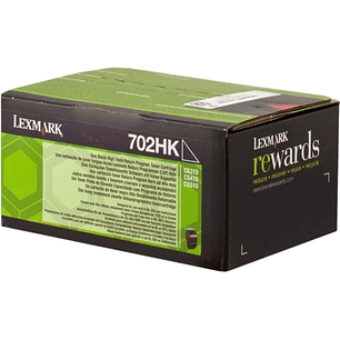 Lexmark CS310/CS410/CS510 Negro Cartucho de Toner Original - 70C2HK0/70C0H10/70C0H10/702HK