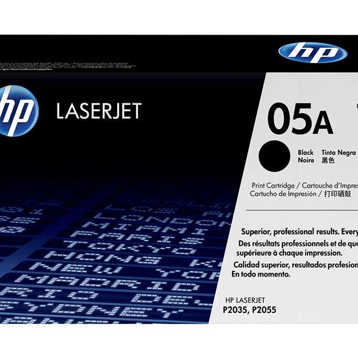 HP CE505A Negro Cartucho de Toner Original - 05A 1