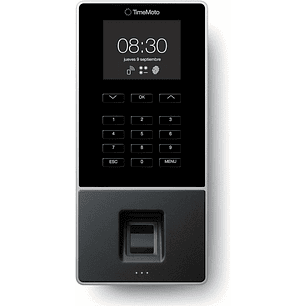 Timemoto TM-626 Terminal de Fichar - hasta 200 Empleados - Lector de Huella Dactilar y Tarjeta RFID - Gestion Completa de Horarios y Presencia - Almac