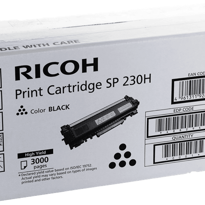Ricoh SP230 Negro Cartucho de Toner Original - 408294/SP 230H 1