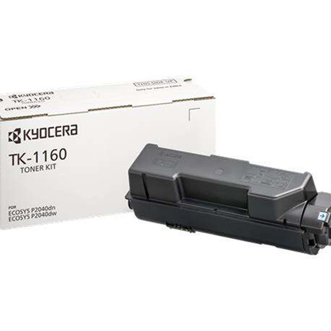Kyocera TK1160 Negro Cartucho de Toner Original - 1T02RY0NL0 1