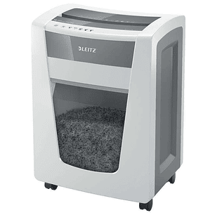 Leitz Office PRO P5 Destructora de Papel - Inteligente, Silenciosa y Segura - Destruye 15 Hojas - Papelera de 30 L - Micro Corte Nivel de Seguridad Di