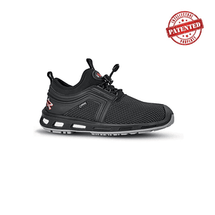 Upower Rocket S Calzado de Seguridad - Talla 35 - Puntera AirToe Aluminium, Antipinchazos, Alta Resistencia a la Abrasion, Proteccion S7S CI FO SR - C