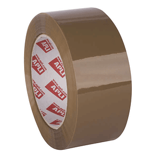 Apli Precinto Basic Pp Acrilico - 48mm x 132m - Resistente al Agua y al Envejecimiento - Facil de Cortar - Marron