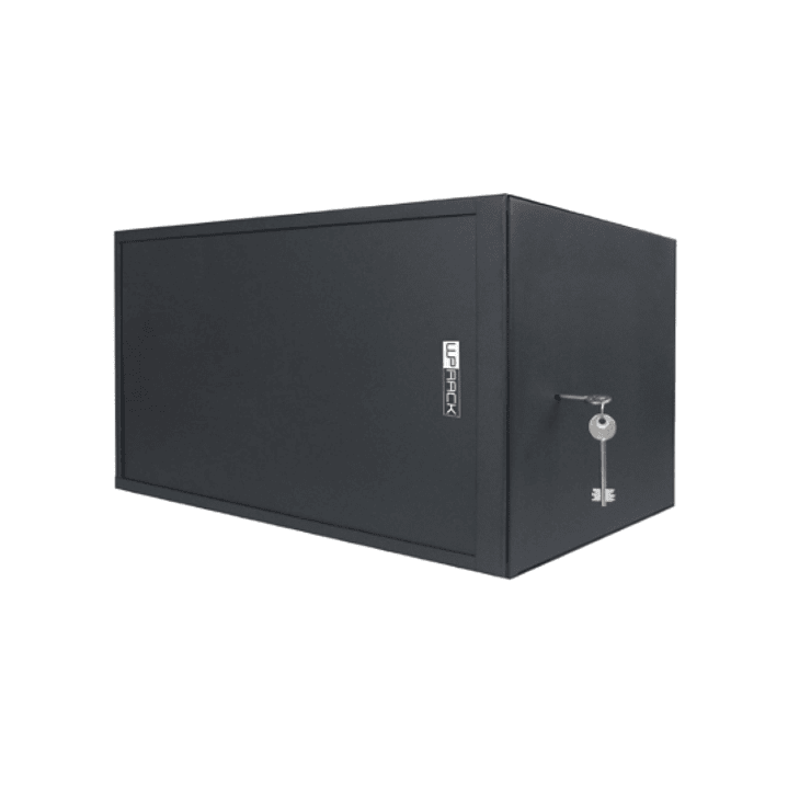 WP RWS-06506-B Armario Mural de Seguridad 6U - Puerta Corrediza - Antirrobo Clase RC4 - 560x600x400mm - Color Negro 1