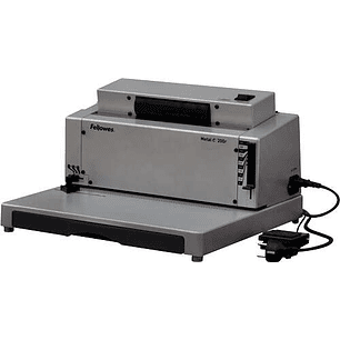 Fellowes Metal E 200R Encuadernadora Electrica de Espiral A4 - Perfora hasta 20 Hojas - Encuaderna hasta 450 Hojas