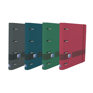 Oxford & You A4+ Europeanbinder - Tapa Extradura - Lomo 45mm - Anillas 4Dx35mm - Recambio 5x5 - Pizarra Write & Erase - Regla con Indices Removibles