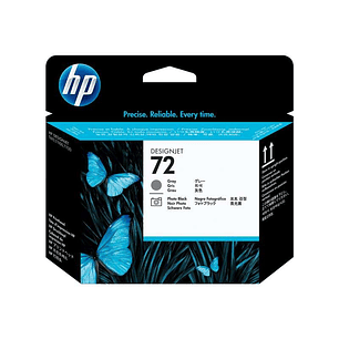 HP 72 Cabezal de Impresion Original - Negro Photo y Gris - C9380A