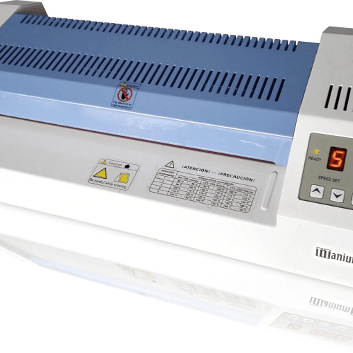 DHP Titanium 330 Plastificadora A3 4 Rodillos - Calentamiento en 3-4 Minutos - Para Fundas hasta 125 micras - Pantalla LCD - Color Blanco 1
