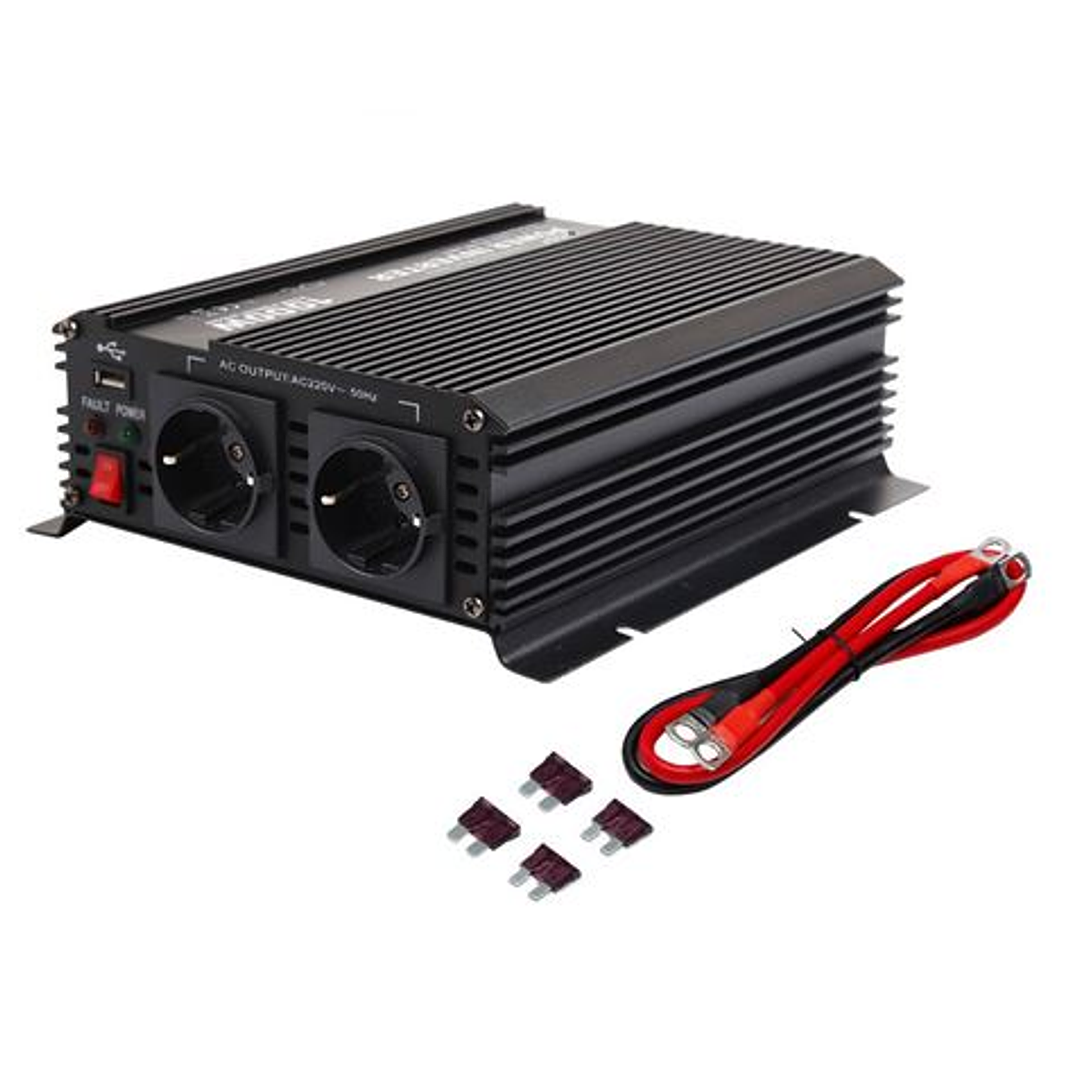 Elbat Convertidor de Corriente 1000W - Color Negro 1