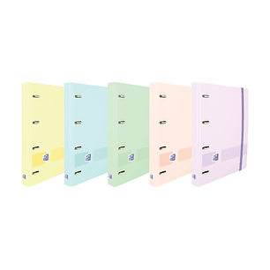 Oxford Live & Go A4+ Europeanbinder - Lomo de 45mm - Anillas de 4Dx35mm - Recambio 1 Linea - Colores Surtidos