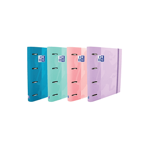 Oxford Touch A4+ Europeanbinder - Tapa Extradura Resistente - Lomo de 45mm - Anillas 4Dx35mm - Incluye Recambio 1 Linea - Colores Surtidos