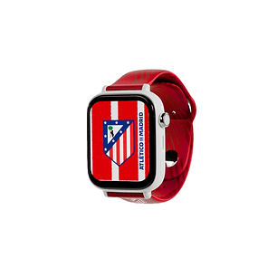 Savefamily Reloj Inteligente Infantil Savewatch Plus Edicion Atletico de Madrid con GPS y Llamada - Correa Silicona Roja
