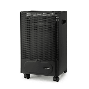 Orbegozo HBF 50 Estufa a Gas Compacta de Llama Azul - Potencia Calorifica de 2000W - Triple Sistema de Seguridad - Clase Energetica B - Ruedas y Asas 