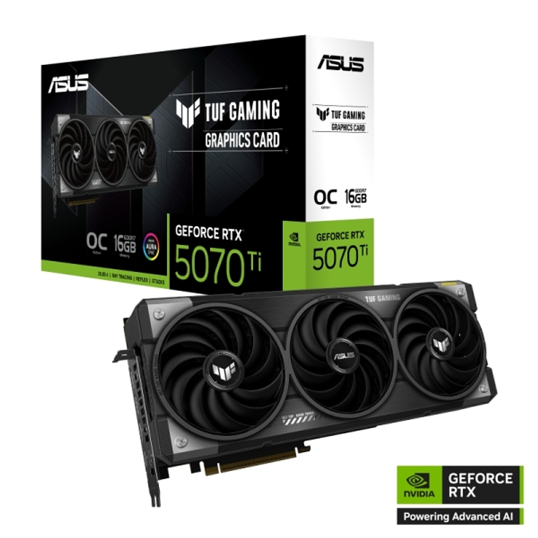 Asus TUF GeForce Gaming RTX5070TI-O16G Tarjeta Grafica 16GB GDDR7 OC Edition 1