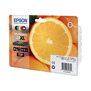 Epson T3357 (33XL) Pack de 5 Cartuchos de Tinta Originales - C13T33574011