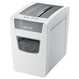 Leitz IQ Slim Home Office P4 Destructora de Papel Corte Confeti P-4 - Destruye hasta 10 Hojas a la Vez - Capacidad de la Papelera 23L - Silenciosa y E