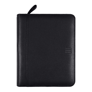 Finocam Open Piel Andrea Agenda Organizador en Catalan - Anual 2026 - Cierre de Cremallera - Formato 1000 - 224x45x270mm - Semana Vista en Vertical - 